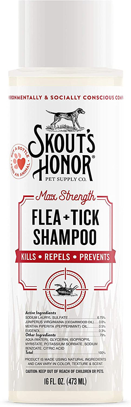 Skouts Honor Dog Shampoo Flea and Tick 16Oz