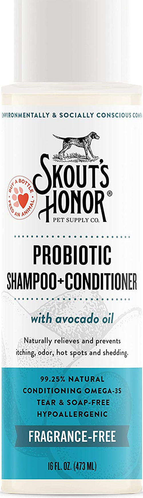 Skouts Honor Dog Probiotic Shampoo/Conditioner For Puppies 16Oz