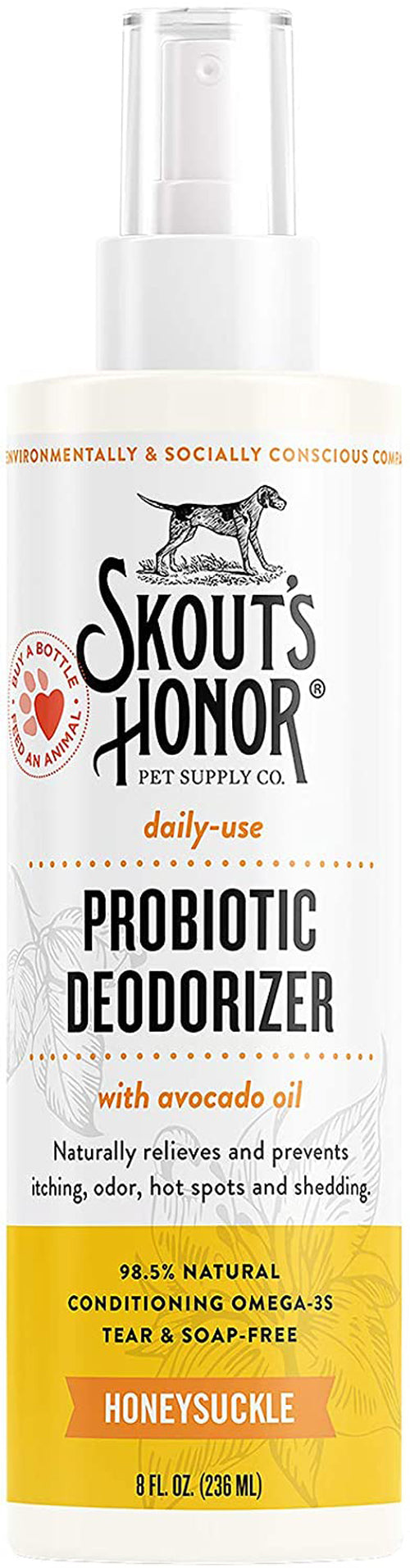 Skouts Honor Dog Probiotic Deodorizing Spray For Puppies 8Oz