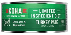 Koha Cat Limited Ingredient P??t?? Grain Free Turkey 5.5oz.(Case of 24)