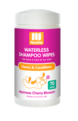 Nootie Waterless Grooming Wipes Japanese Cherry Blossom 70 Count