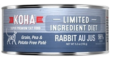 Koha Cat Limited Ingredient Pat?? Grain Free Rabbit 5.5oz.(Case of 24)
