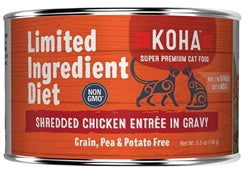 Koha Cat Limited Ingredient Grain Free Shredded Chicken 5.5oz.(Case of 24)