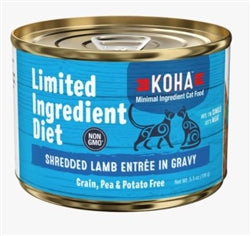 Koha Cat Limited Ingredient Grain Free Shredded Lamb 5.5oz.(Case of 24)