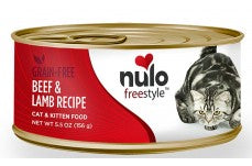 Nulo Grain Free Beef & Lamb Recipe Canned Cat Wet Food 5.5 oz 24 Pack
