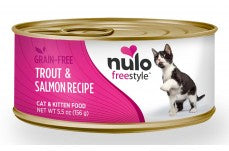 Nulo Grain Free Trout & Salmon Recipe Canned Cat Wet Food 5.5 oz 24 Pack