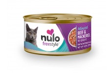 Nulo Minced Beef & Mackerel Recipe Canned Cat Wet Food 3 oz 24 Pack