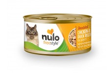 Nulo Shredded Chicken & Duck Recipe Canned Cat Wet Food 3 oz 24 Pack