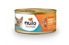 Nulo Shredded Turkey & Halibut Recipe Canned Cat Wet Food 3 oz 24 Pack