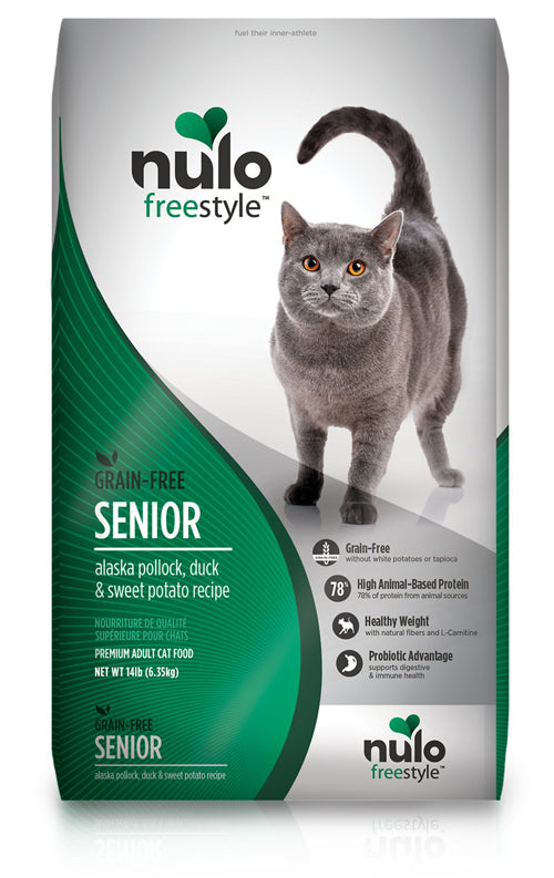 Nulo Alaska Pollock, Duck & Sweet Potato Senior Cat Food 12 lb