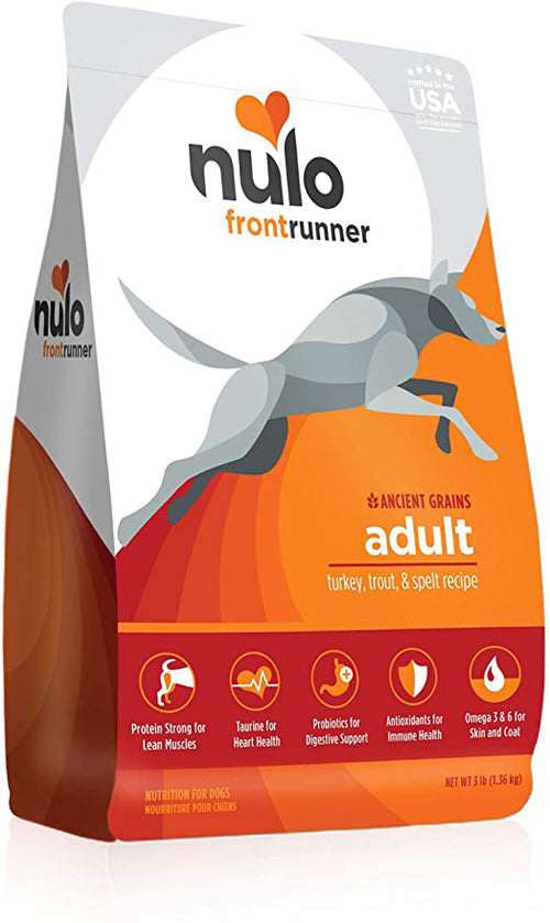 Nulo Frontrunner Turkey, Trout, & Spelt Dry Dog Food 23 lb