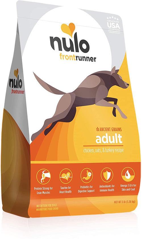 Nulo Frontrunner Chicken, Oats & Turkey Dry Dog Food 11 lb