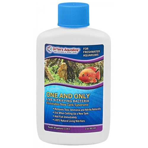 Dr. Tim's Aquatics One & Only Live Nitrifying Bacteria for Freshwater Aquariums 2 fl. oz