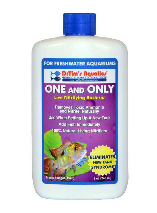 Dr. Tim's Aquatics One & Only Live Nitrifying Bacteria for Freshwater Aquariums 8 fl. oz
