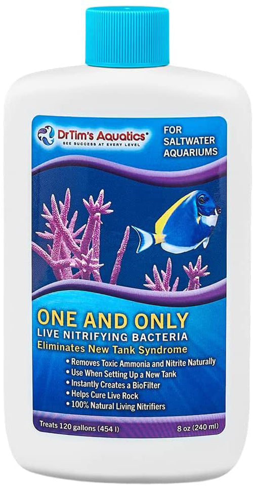 Dr. Tim's Aquatics One & Only Live Nitrifying Bacteria for Saltwater Aquariums 8 fl. oz