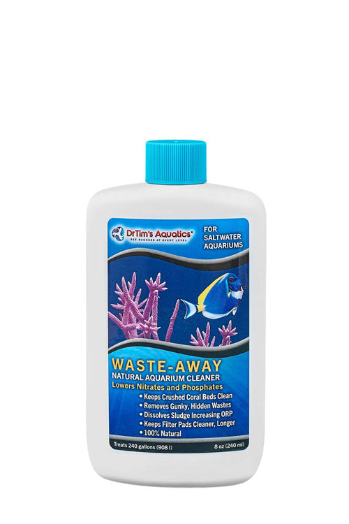 Dr. Tim's Aquatics Waste-Away Natural Aquarium Cleaner for Saltwater Aquarium 8 fl. oz
