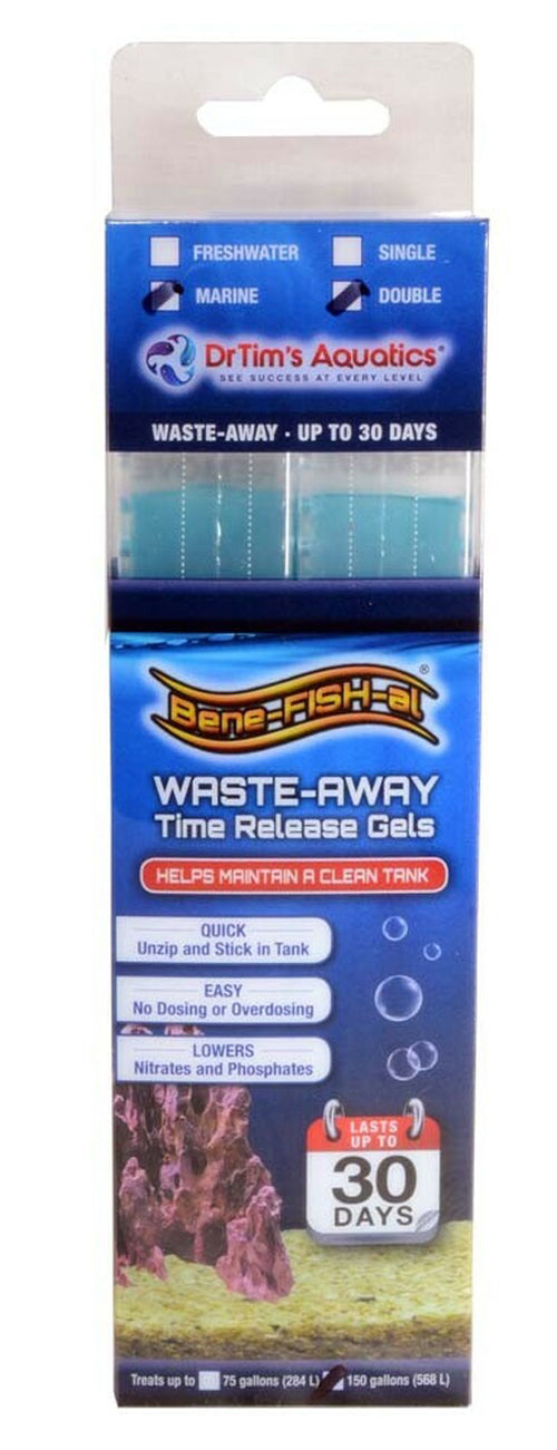 Dr. Tim's Aquatics Waste-Away Marine Time Release Gel Water Clarifier 2 Pack Large