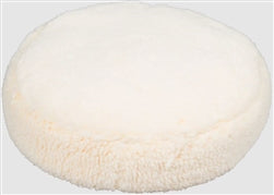 Hugglehounds Dog Fleece Pouf Bed, Natural - Small