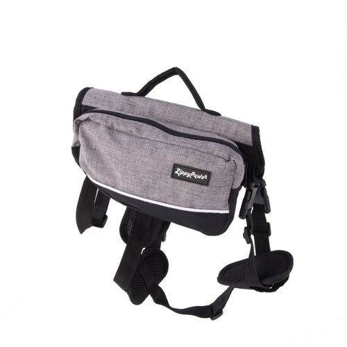 ZippyPaws Backpack For Dog Graphite 1ea/Sm
