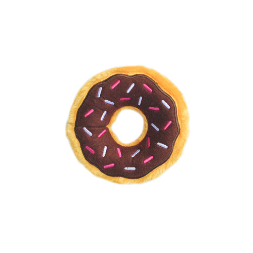ZippyPaws Donutz Dog Toy Junior Chocolate 1ea/Sm