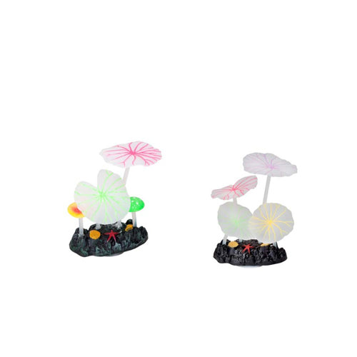 Aquatop Silicone Waterlillies Aquatic Plant Assorted, 1ea/2 pk, SM