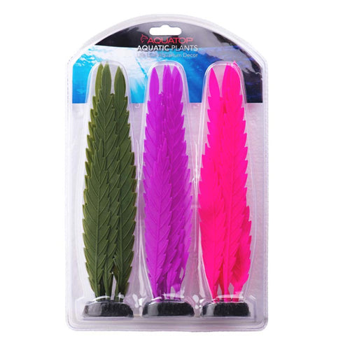 Aquatop Silicon Seaweed Grape Plant Aquarium Plant Assorted, 1ea/3 pk
