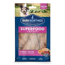 Barkworthies Turkey Jerky Recipe With Blueberry and Cranberry Blend 2-Pk.-Flow Pack Sold As Whole Case Of 20