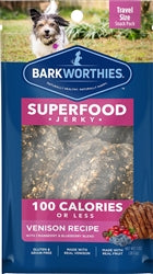 Barkworthies Venison Jerky Recipe With Blueberry and Cranberry Blend 2-Pk.-Flow Pack Sold As Whole Case Of 20