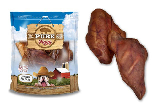 Loving Pets Be Chewsy Pig Ear Dog Treat 1ea/10 pk