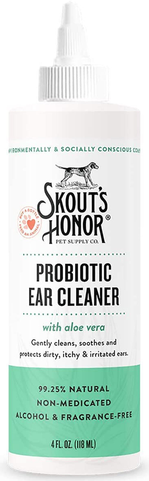Skouts Honor Dog Probiotic Ear Cleaner 4Oz