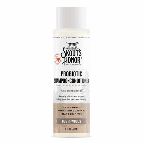 Skouts Honor Dog Probiotic Shampoo Conditioner Dog Of The Woods 16Oz