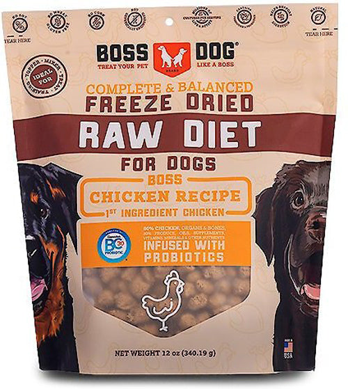 Boss Dog Freeze Dried Diet Complete Chicken 12oz/4