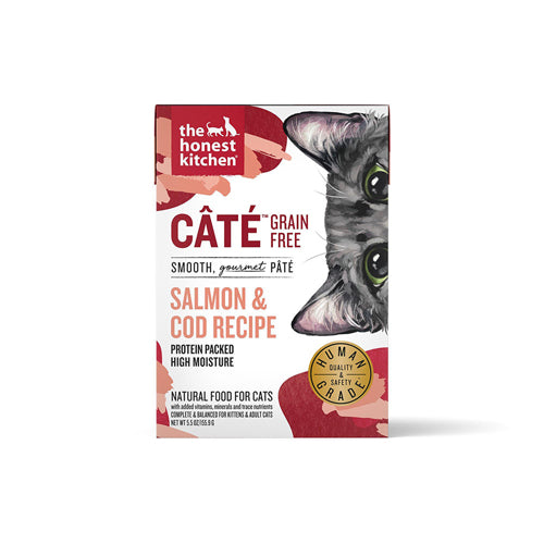 Honest Kitchen Cat Cate Salmon & Cod Pate 5.5oz. (Case of 12)