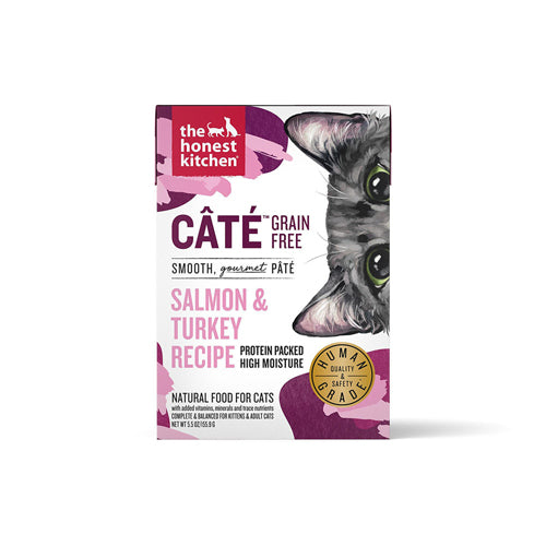 Honest Kitchen Cat Cate Salmon & Turkey 5.5oz. (Case of 12)