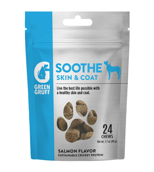 Green Gruff Soothe Skin Coat Dog Supplements 1ea/24 ct