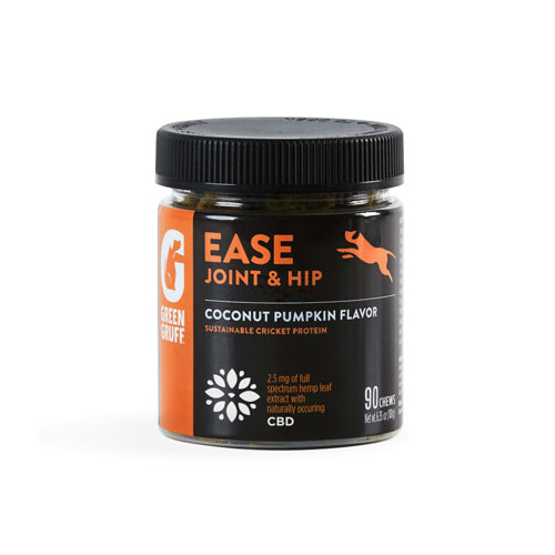 Green Gruff Ease Joint Hip PLUS CBD Dog Supplements 1ea/90 ct
