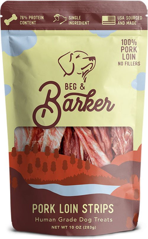 Beg & Barker Dog Strips Pork Loin 10Oz