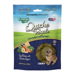 Emerald Pet Quiche Royale Chewy Dog Treat Garden Veggie, 1ea/6 oz