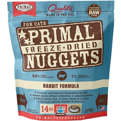 Primal Pet Foods Freeze Dried Food For Cats 14Oz Rabbit