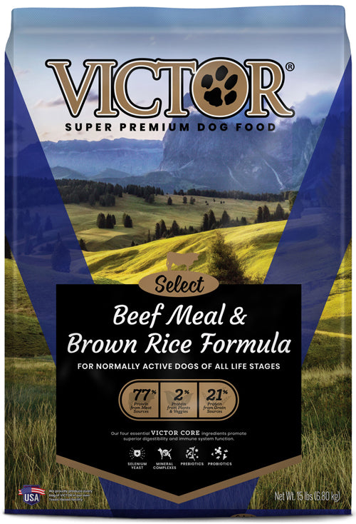 Victor Super Premium Dog Food Beef Meal & Brown Rice 15 lb