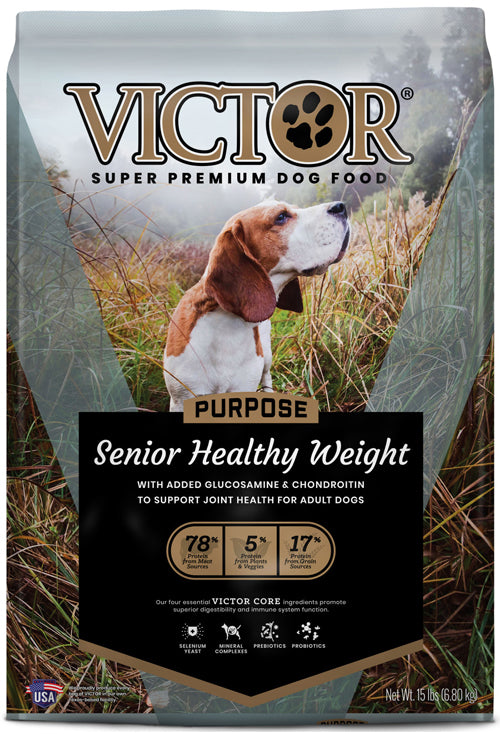 Victor Super Premium Dog Food Senior/Healthy Weight 15 lb