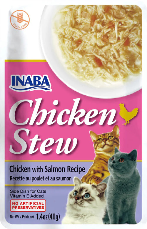 Inaba Cat Stew Chicken Salmon 6Ct/1.04Oz
