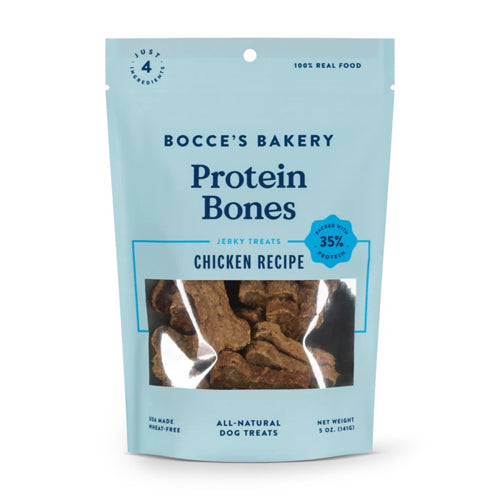 Bocces Bakery Dog Protein Chicken Bones 5Oz.