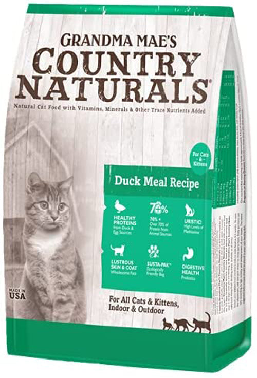 Grandma Mae's Country Naturals Cat Duck Meal Recipe for Cats & Kittens 3lbs.