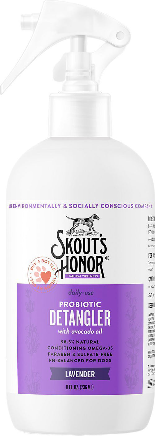 Skouts Honor Dog Detangler Lavender 8Oz