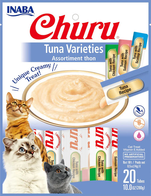 Inaba Cat Churu Tuna 20Ct/5Oz Variety Bag