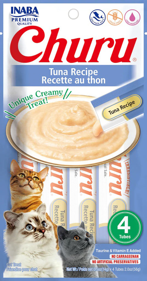 Inaba Cat Churu Puree Tuna 0.52Oz/6Ct