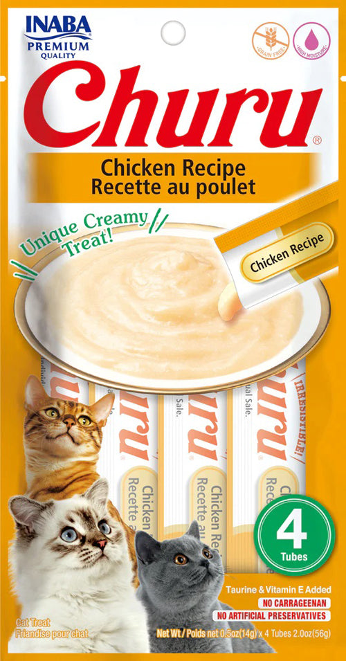 Inaba Cat Churu Puree Chicken 0.52Oz/6Ct