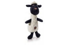 Charming Pet Products Scruffles Lamb Plush Dog Toy Black, White Large