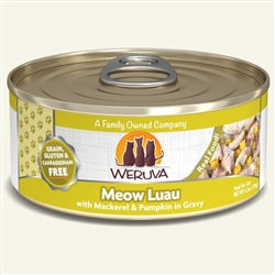 Weruva Cat Meow Luau with Mackerel & Pumpkin in Gravy 5.5oz. Case Of 24